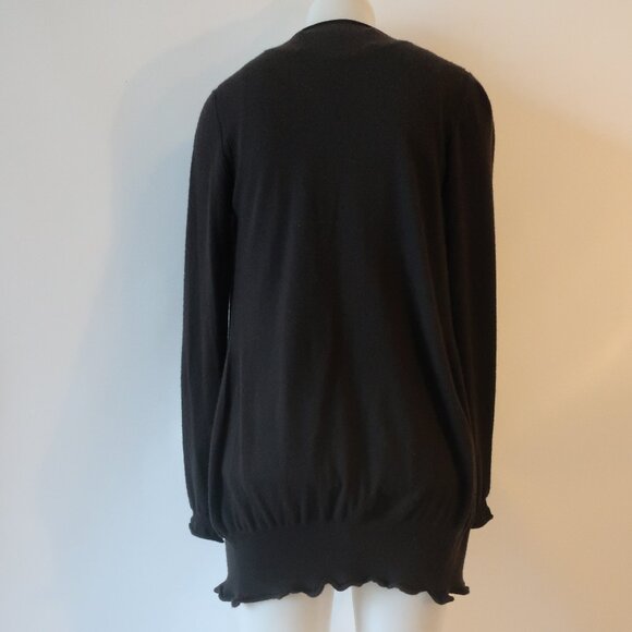 Womens Yigal Azrouel Brown 2Pc Set Cashmere Knit Tank Cardigan Sweater S * - Picture 7 of 16